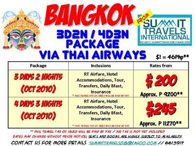 cheap bangkok packages